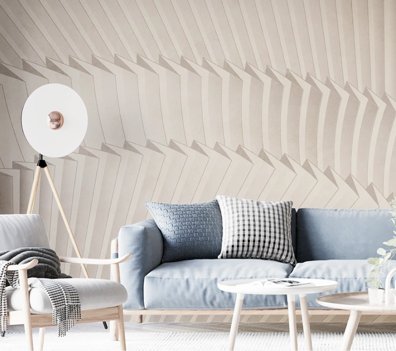 Big mural geometric wallpaper